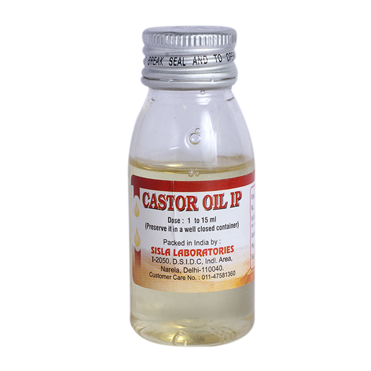 Buy Sisla Castor Oil, 50 ml Online