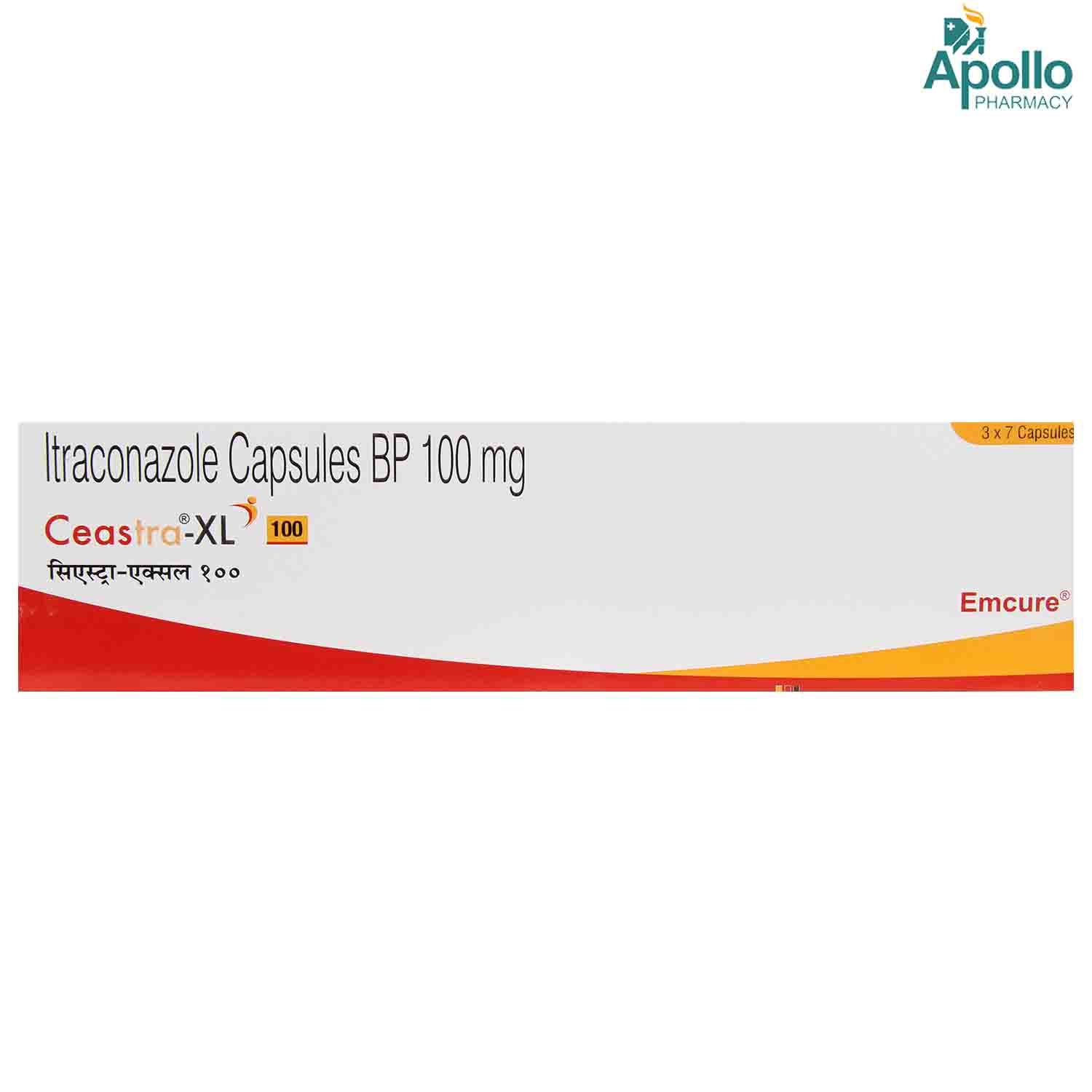 CEASTRA XL 100MG CAPSULE 7'S Price, Uses, Side Effects, Composition