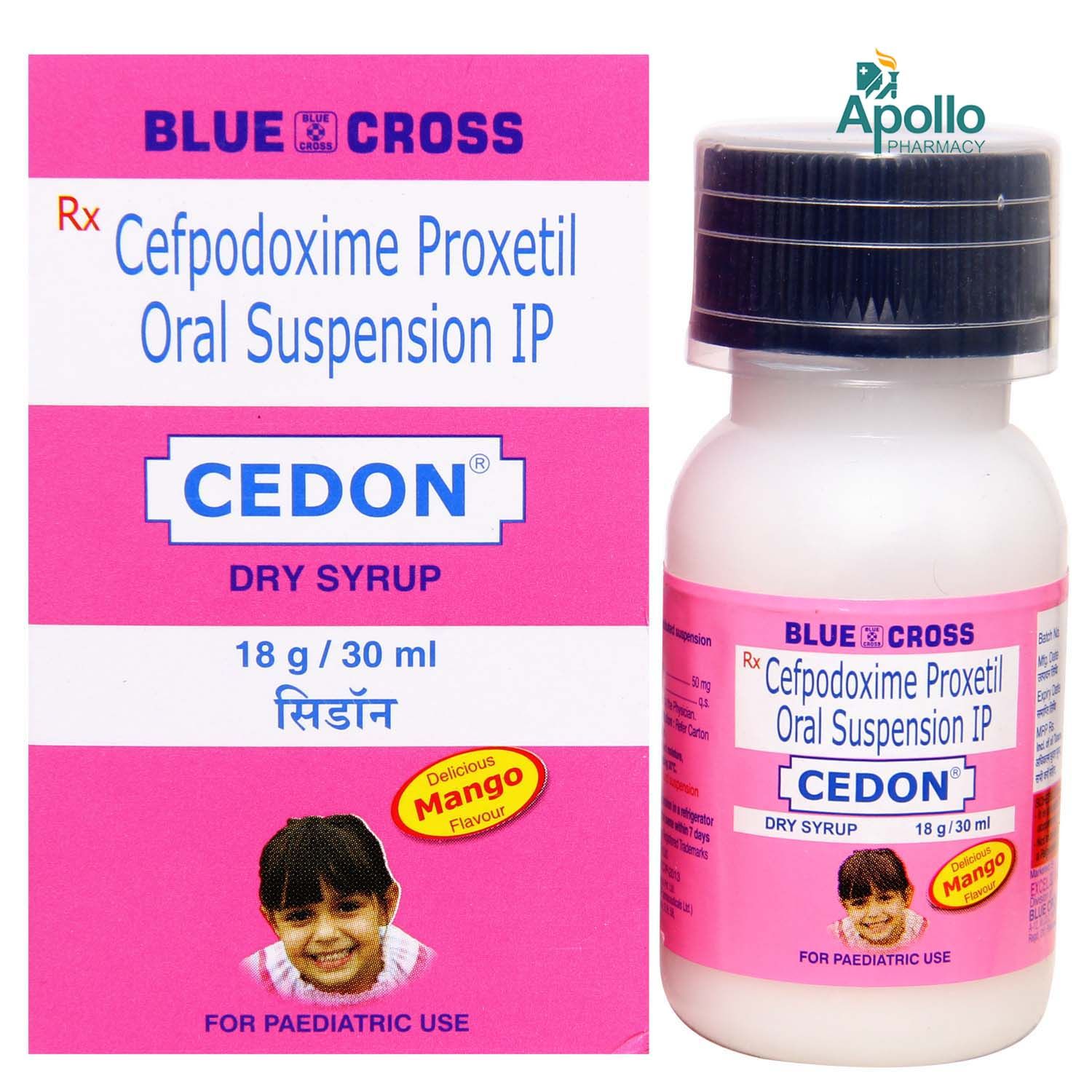 Cedon Dry Syrup 30 ml Price, Uses, Side Effects, Composition - Apollo