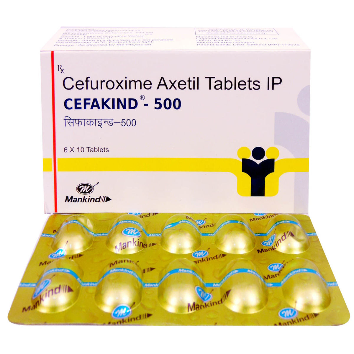 Cefakind-500 Tablet 10's, Pack of 10 TABLETS