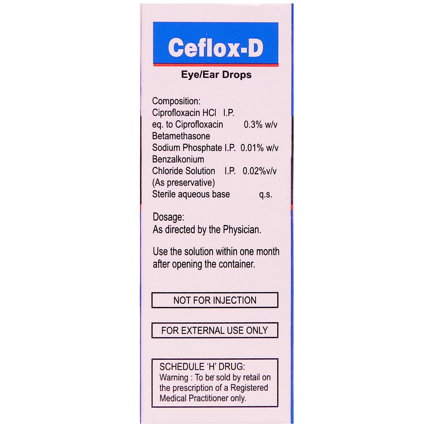 CEFLOX D DROPS 10ML Price, Uses, Side Effects, Composition - Apollo