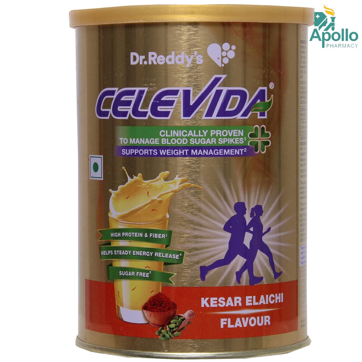 Buy Celevida Kesar Elaichi Flavoured Powder, 400 gm Tin Online