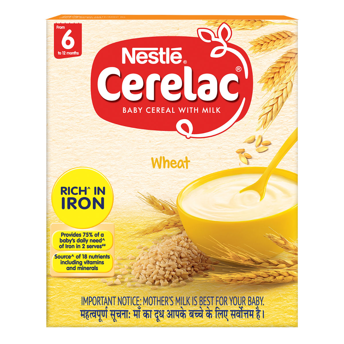 Buy Nestle Cerelac Wheat Baby Cereal, 6 to 12 Months, 300 gm Refill Pack Online
