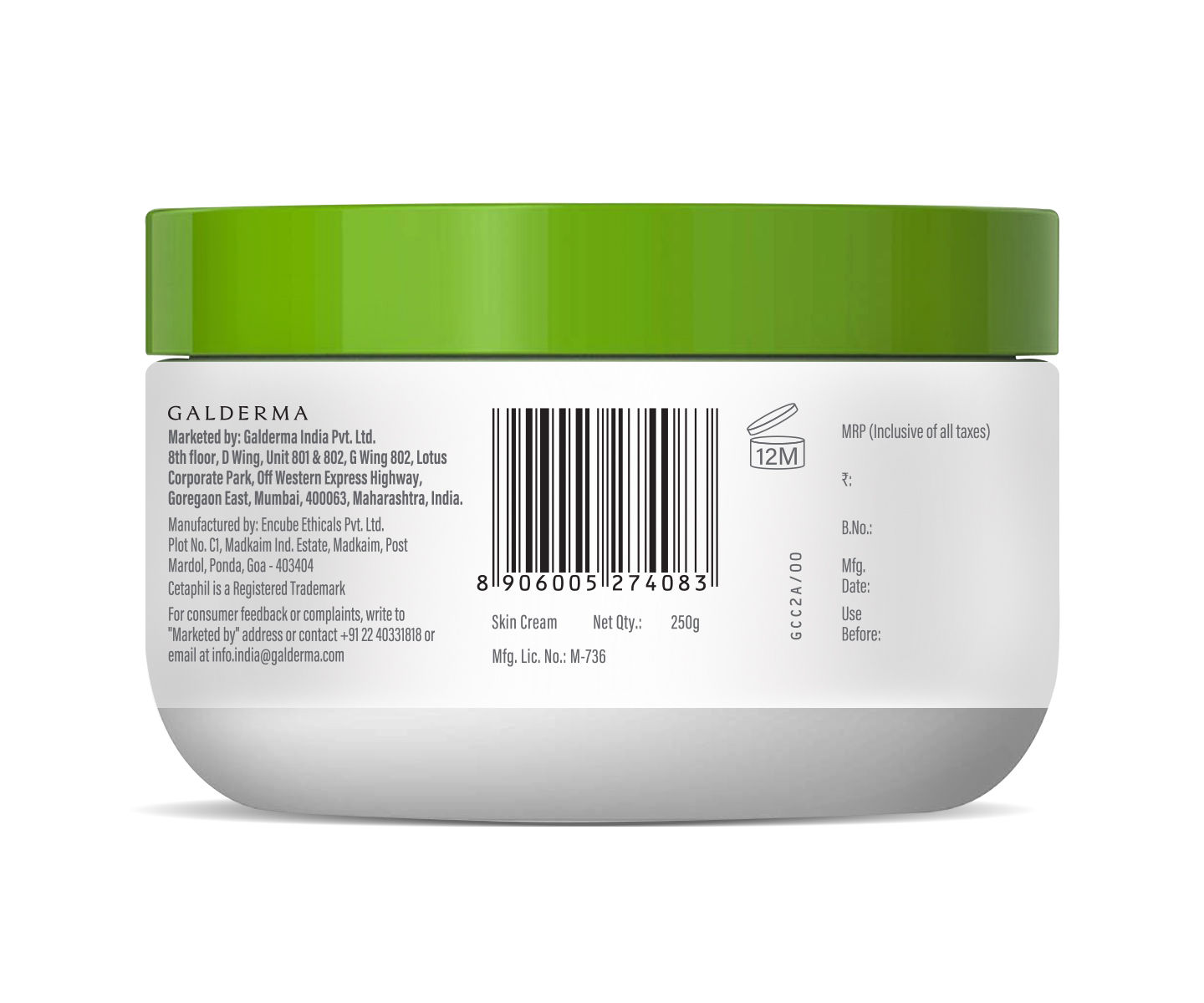 Cetaphil Moisturising Cream, 250 gm, Pack of 1 