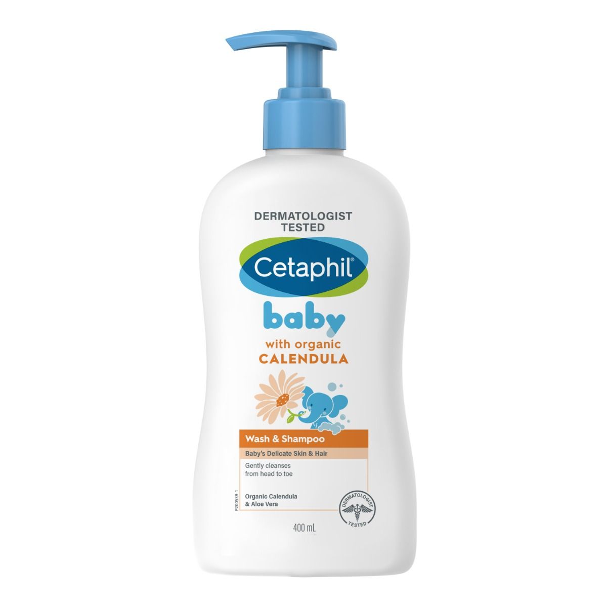 Cetaphil Baby Wash & Shampoo with Organic Calendula, 400 ml, Pack of 1 