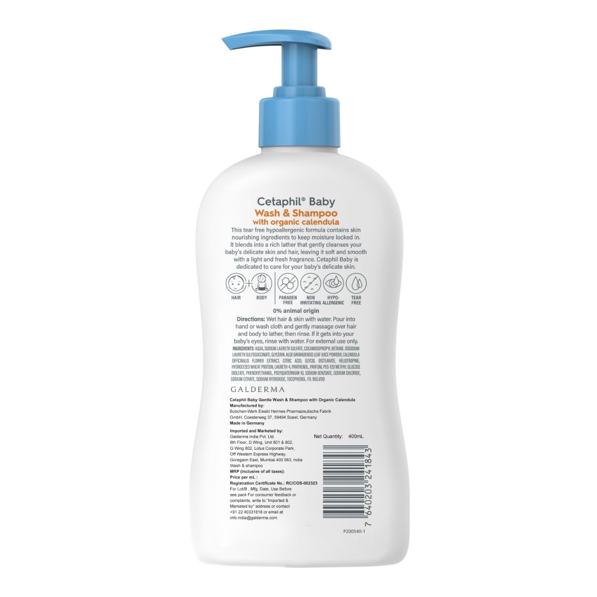 Cetaphil Baby Wash & Shampoo with Organic Calendula, 400 ml Price, Uses, Side Effects, Composition - Apollo Pharmacy Cetaphil Baby Wash & Shampoo with Organic Calendula, 400 ml Price, Uses, Side Effects, Composition - Apollo Pharmacy