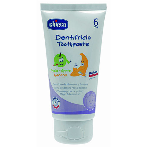 Chicco Dentifricio Apple & Banana Flavoured Toothpaste, 50 ml, Pack of 1 