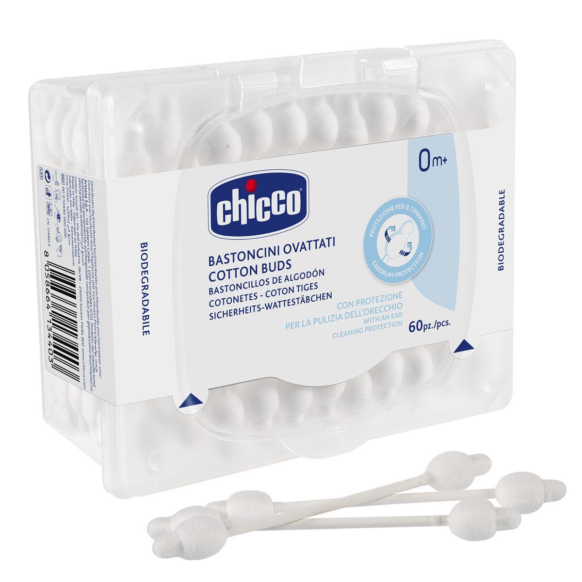 Buy Chicco Soft Cotton Wool Squares, 60 Count Online