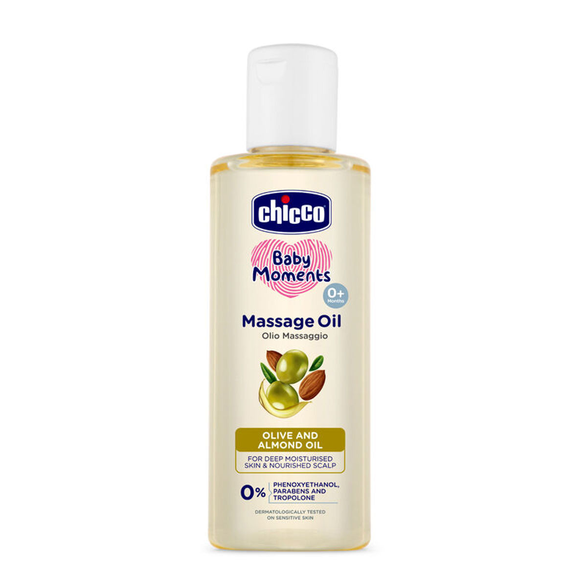 Buy Chicco Baby Moments Massage Oil, 200 ml Online