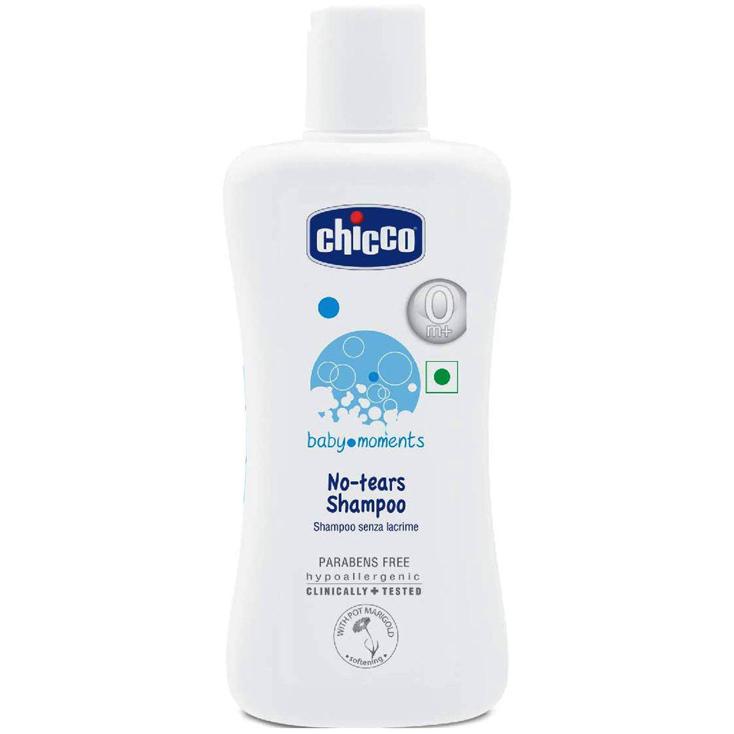 Chicco Baby Moments No Tears Shampoo, 200 ml, Pack of 1 