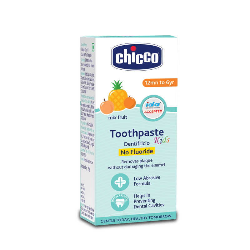 Buy Chicco Mix Fruit Toothpaste for 1 to 6 Year Kids, 50 gm Online