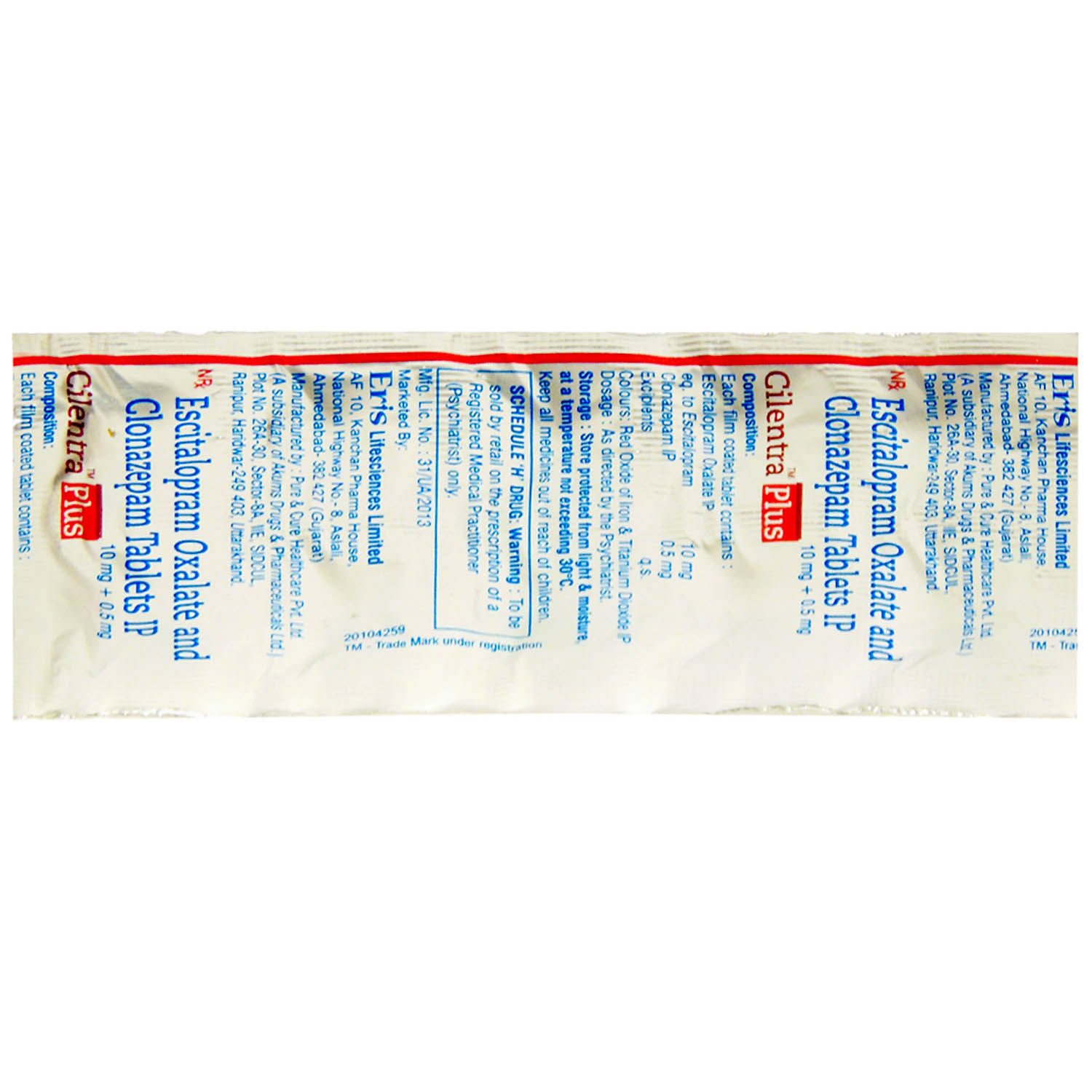 Cilentra Plus Tablet 10's, Pack of 10 TABLETS