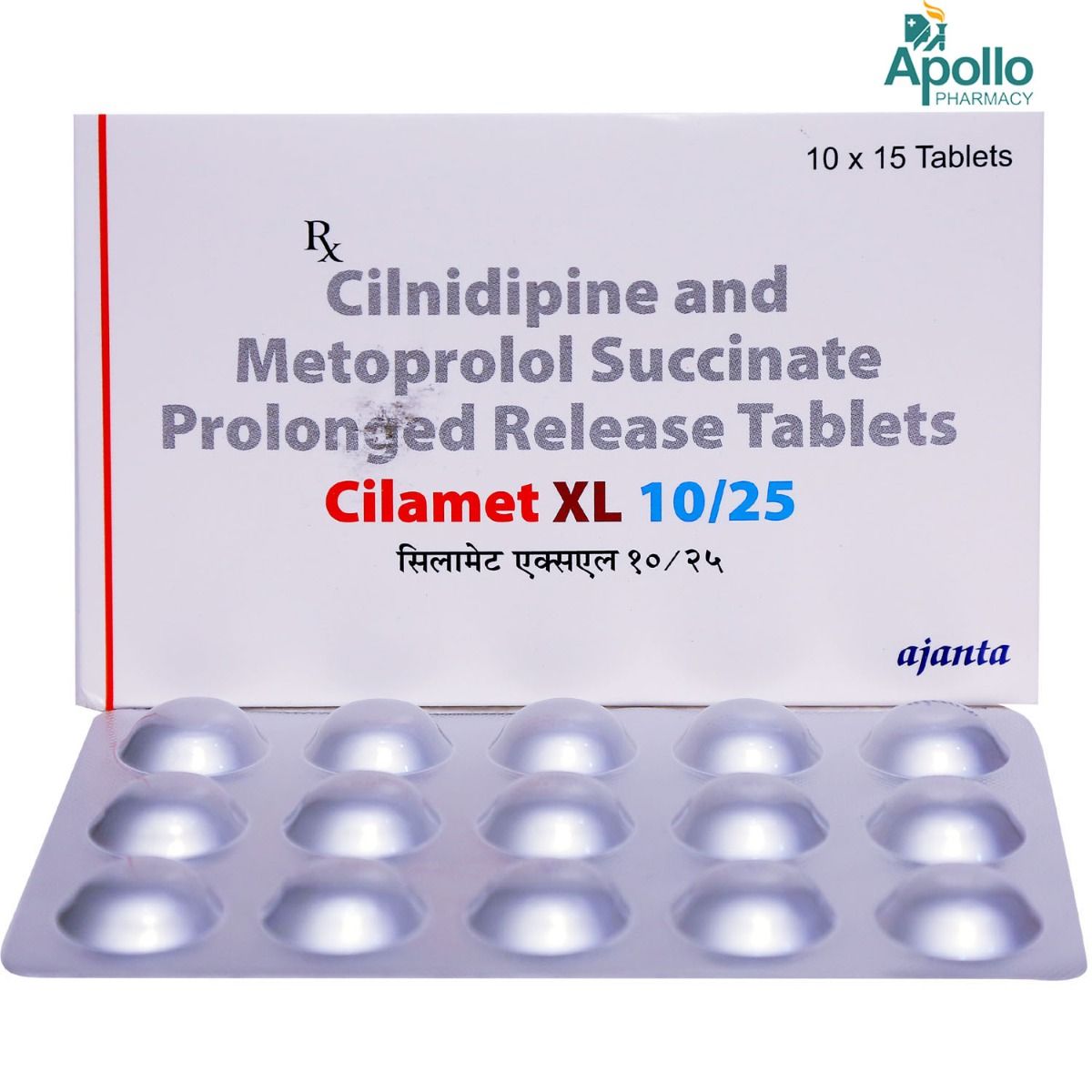 Cilamet XL 10/25 Tablet 15's Price, Uses, Side Effects, Composition