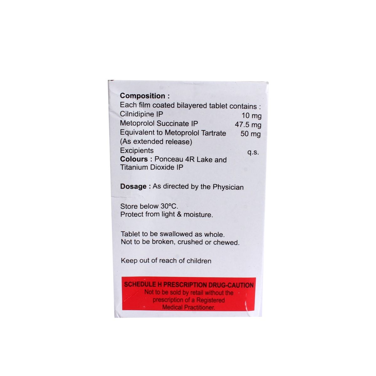 Cilamet XL 10/50 Tablets 20's Price, Uses, Side Effects, Composition ...