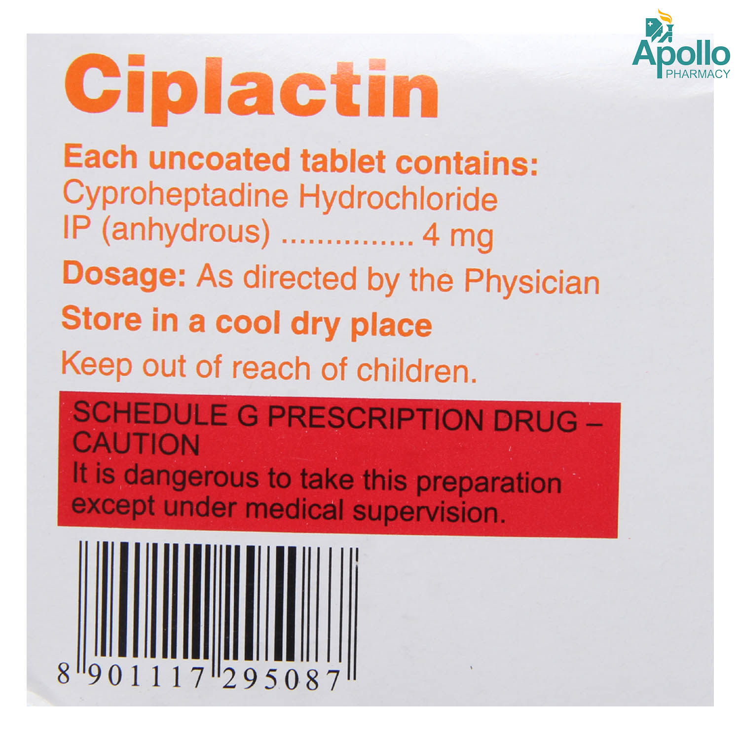 Ciplactin Tablet 15's Price, Uses, Side Effects, Composition - Apollo ...