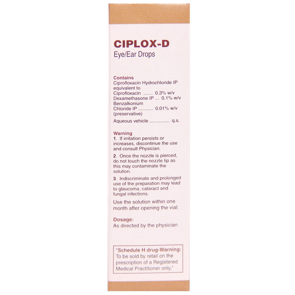 CiploxD Eye/Ear Drops 10 ml Price, Uses, Side Effects, Composition