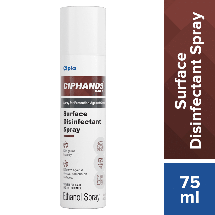 Ciphands Daily Surface Disinfectant Spray, 75 ml, Pack of 1 