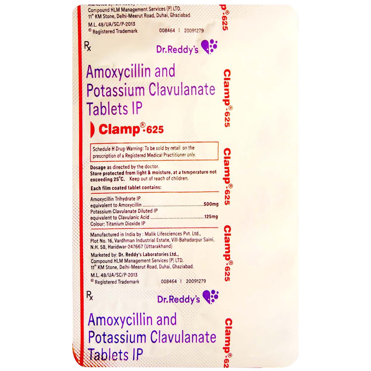 Clamp 625 Tablet 10's Price, Uses, Side Effects, Composition Apollo Pharmacy