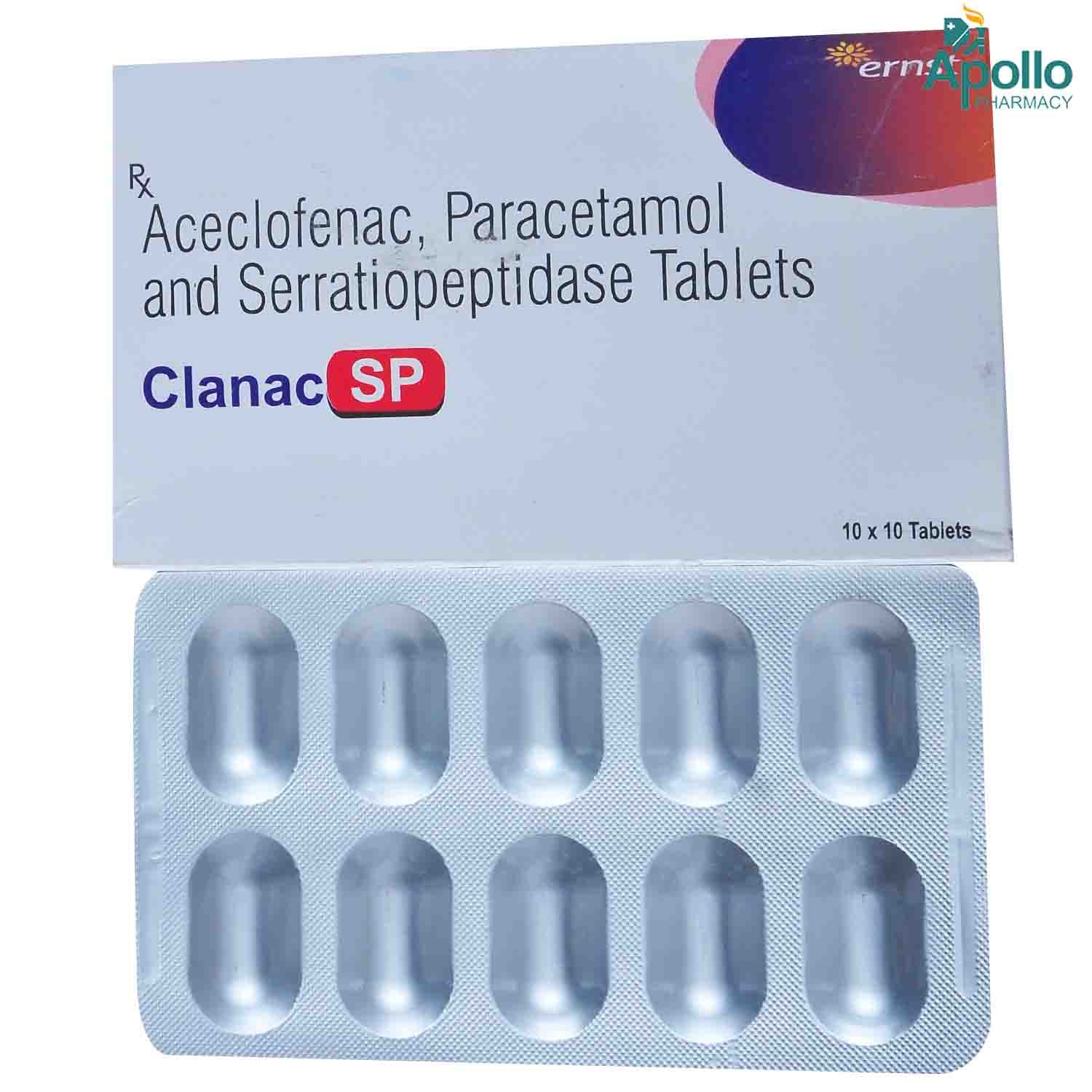 Clanac Sp Tablet 10s Price Uses Side Effects Composition Apollo Pharmacy