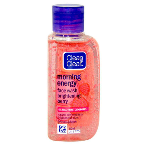 Clean & Clear Morning Energy Brightening Berry Face Wash, 50 ml, Pack of 1 
