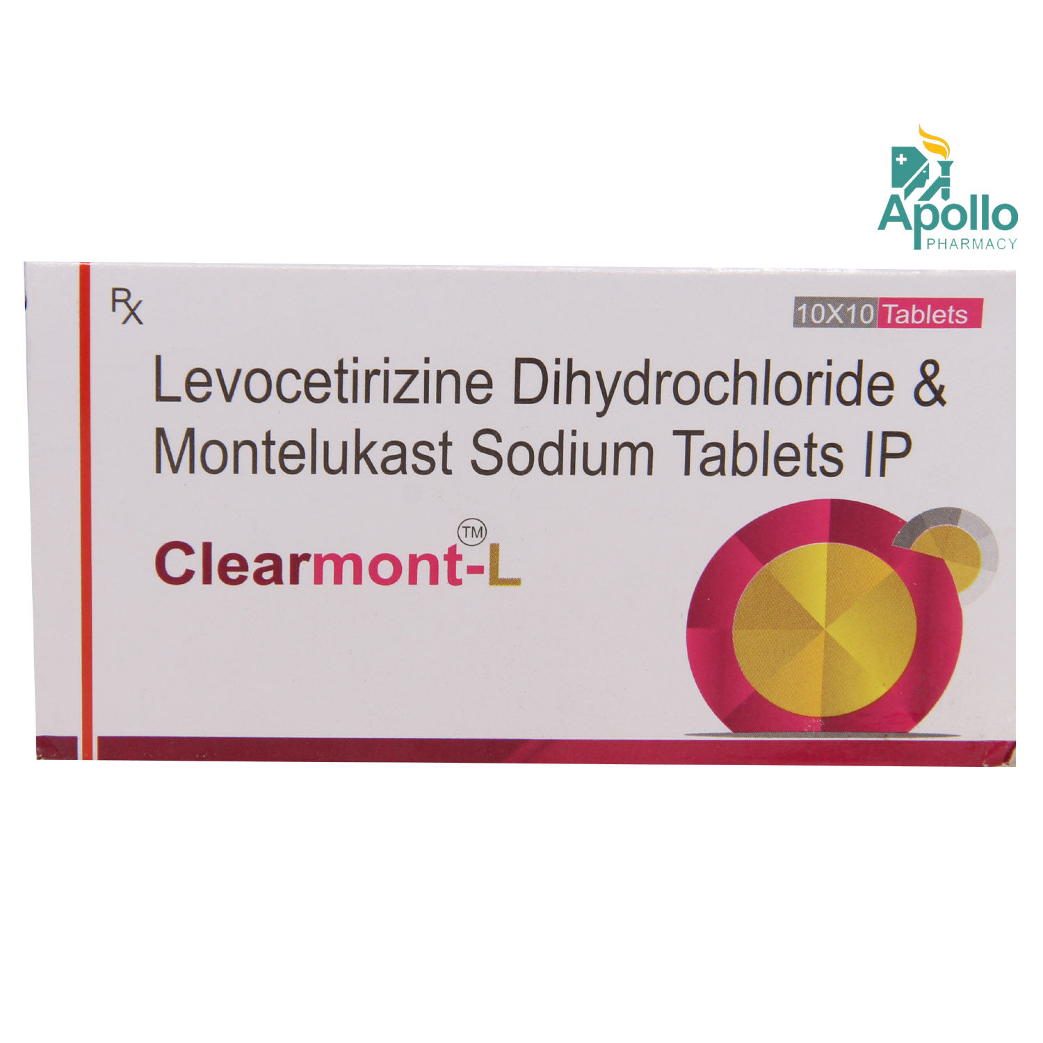 ClearmontL Tablet 10's Price, Uses, Side Effects, Composition Apollo