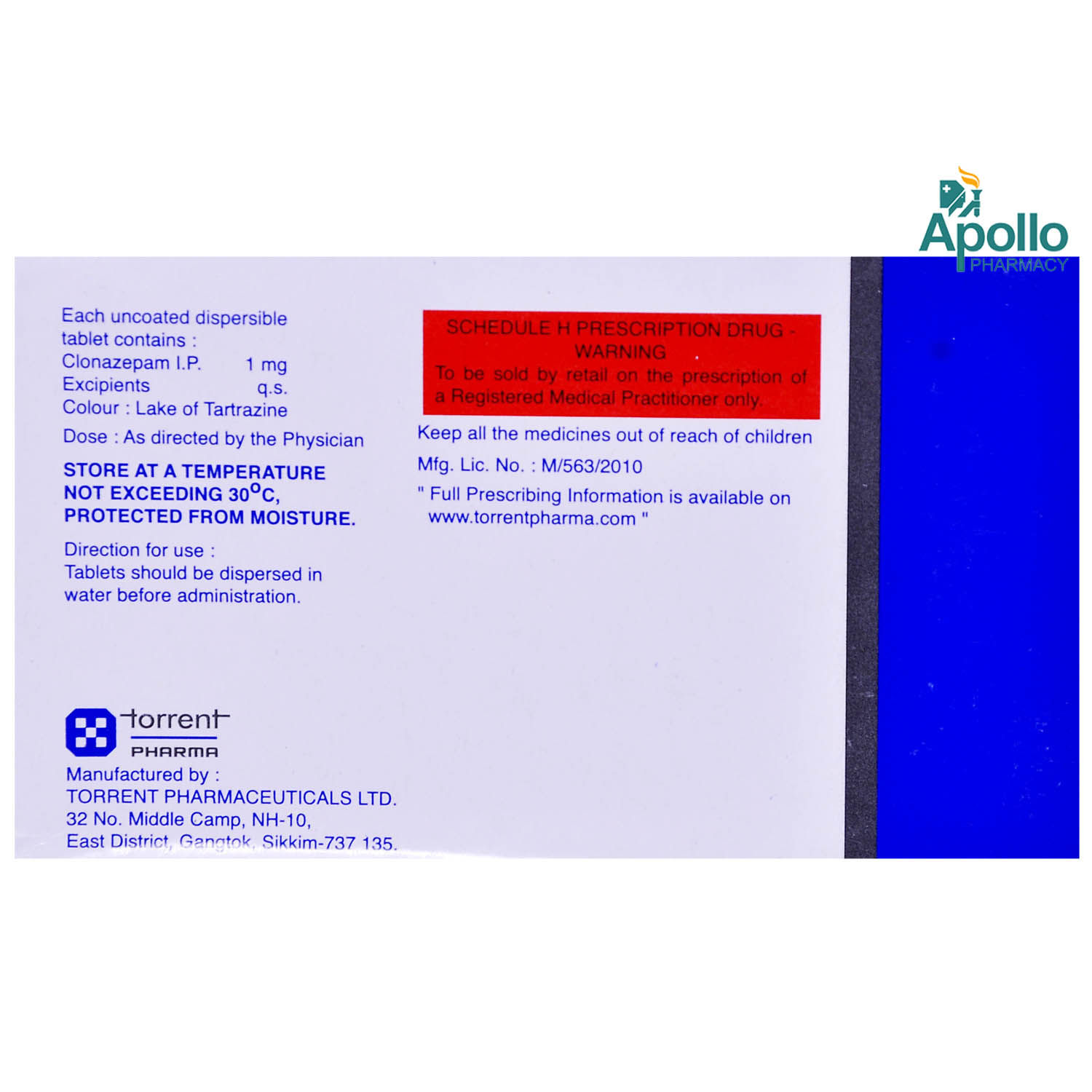 CLONOTRIL 1MG TABLET Price, Uses, Side Effects, Composition - Apollo