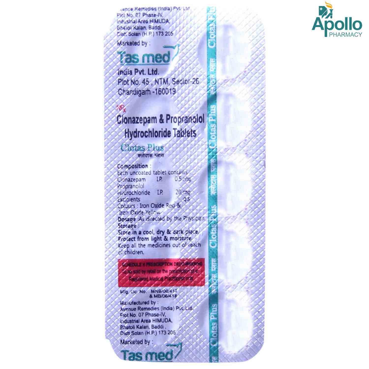 Propranolol tablets l.p