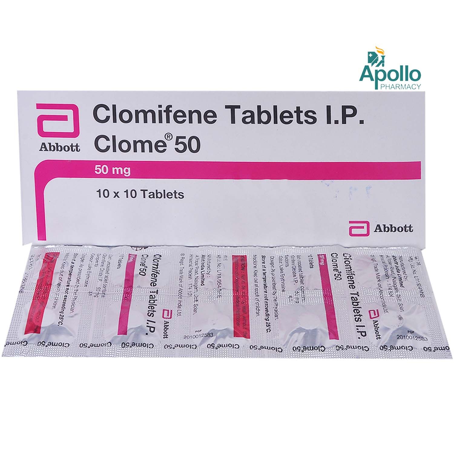 Clome 50 Tablet 10's, Pack of 10 TABLETS