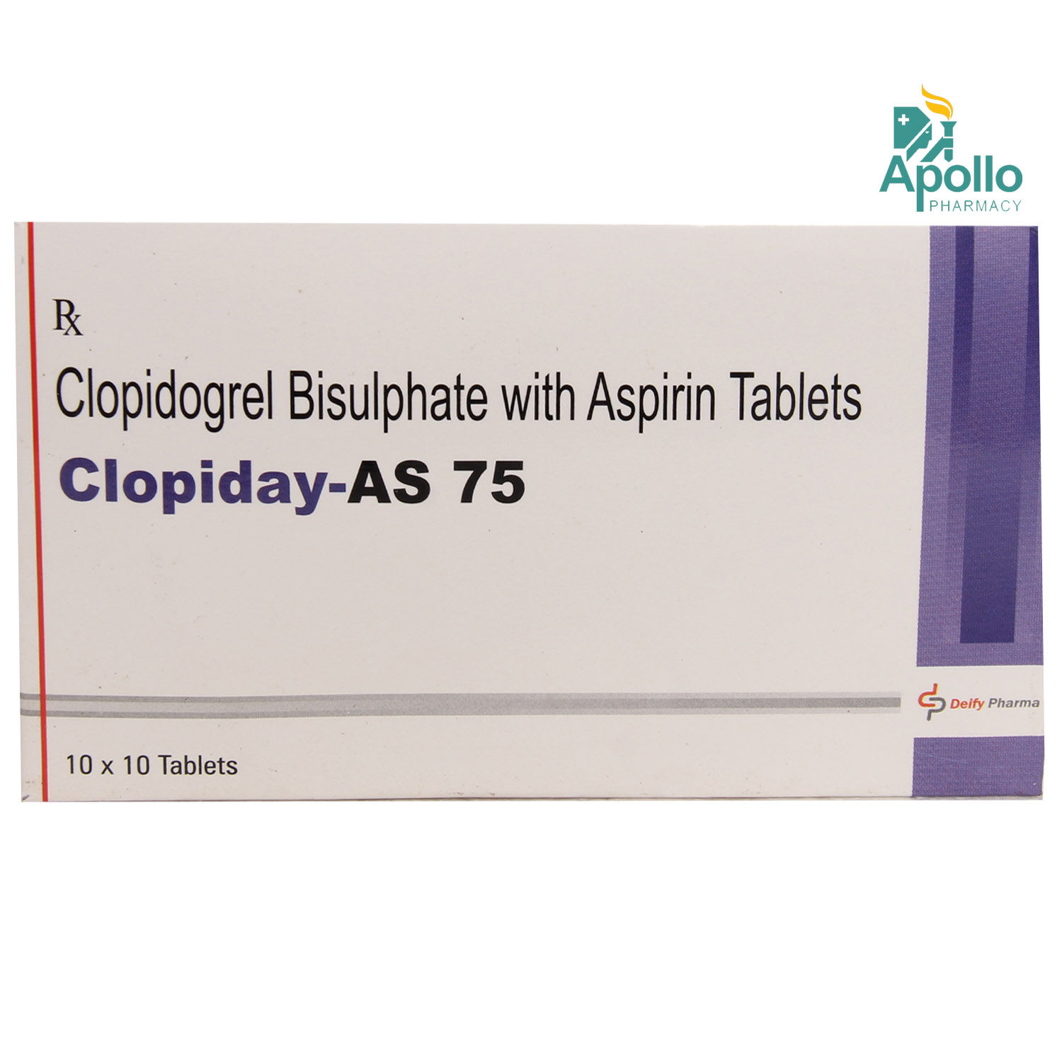 Clopiday AS 75 Tablet 10's Price, Uses, Side Effects, Composition ...