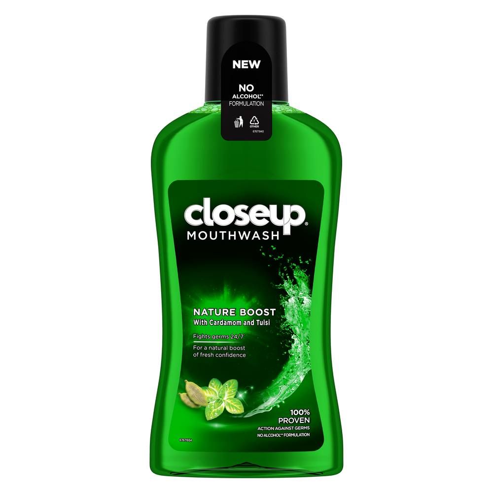 Closeup Nature Boost Mouthwash, 500 ml, Pack of 1 