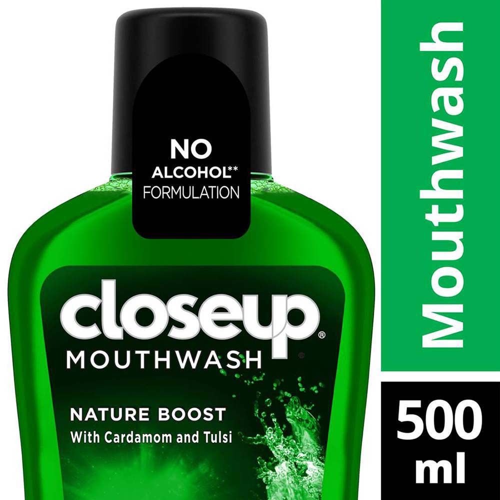 Closeup Nature Boost Mouthwash, 500 ml, Pack of 1 