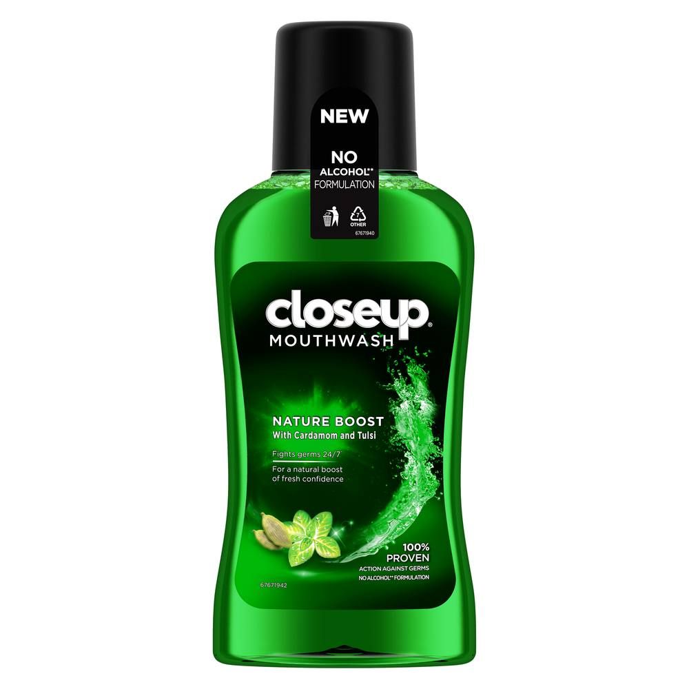 Buy Closeup Nature Boost Mouthwash, 250 ml Online