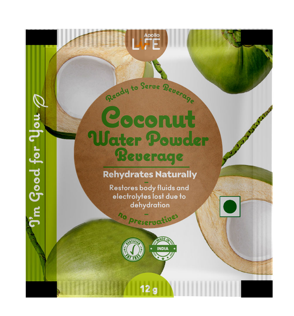 Buy Apollo Life Coconut Water Powder Beverage, 12 gm Online
