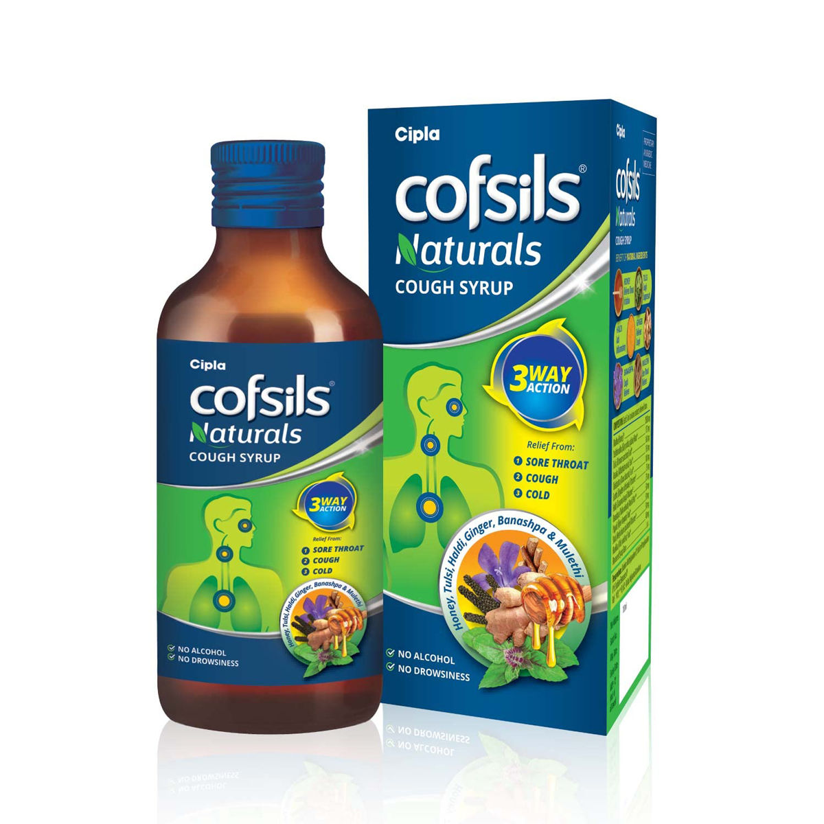 Cofsils Naturals Cough Syrup, 100 ml, Pack of 1 