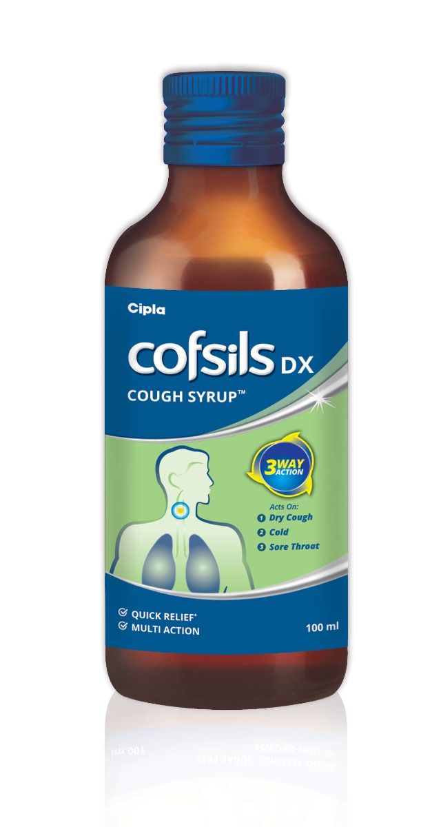 Cofsils DX Cough Syrup, 100 ml Price, Uses, Side Effects, Composition