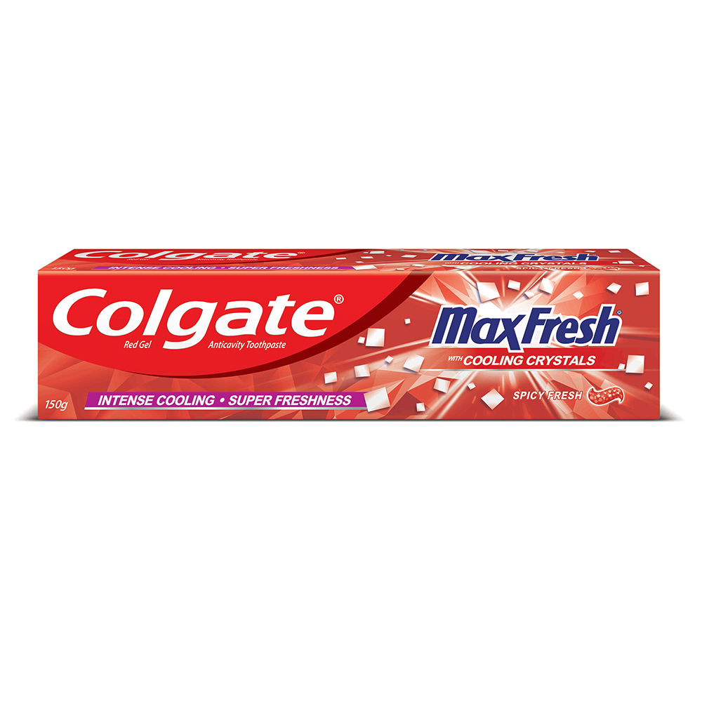 Buy Colgate MaxFresh Red Gel Spicy Fresh Toothpaste, 150 gm Online