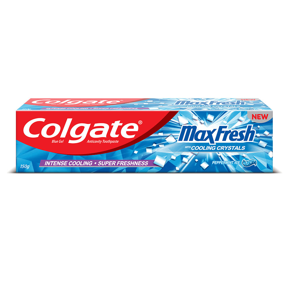 Colgate MaxFresh Blue Gel Peppermint Ice ToothPaste, 150 gm, Pack of 1 
