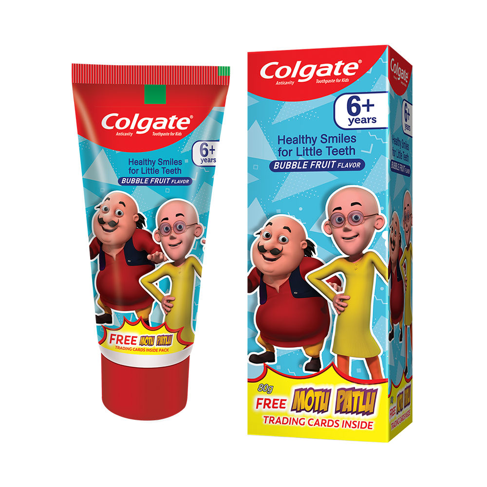Colgate Bubble Fruit Flavour Anticavity Kids Toothpaste, 80 gm, Pack of 1 