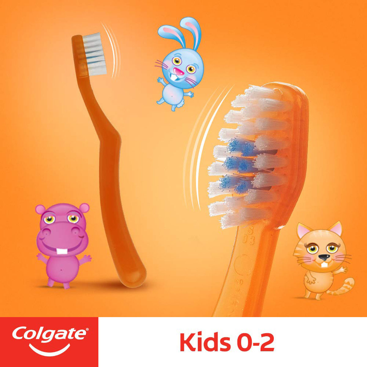 Colgate Kids Extra Soft Toothbrush 0 to 2 Years, 1 Count, Pack of 1 