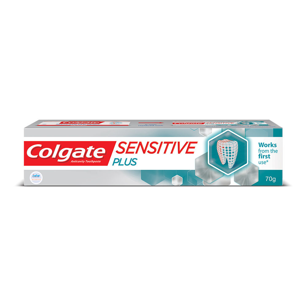 Colgate Sensitive Plus Anticavity Toothpaste, 70 gm, Pack of 1 