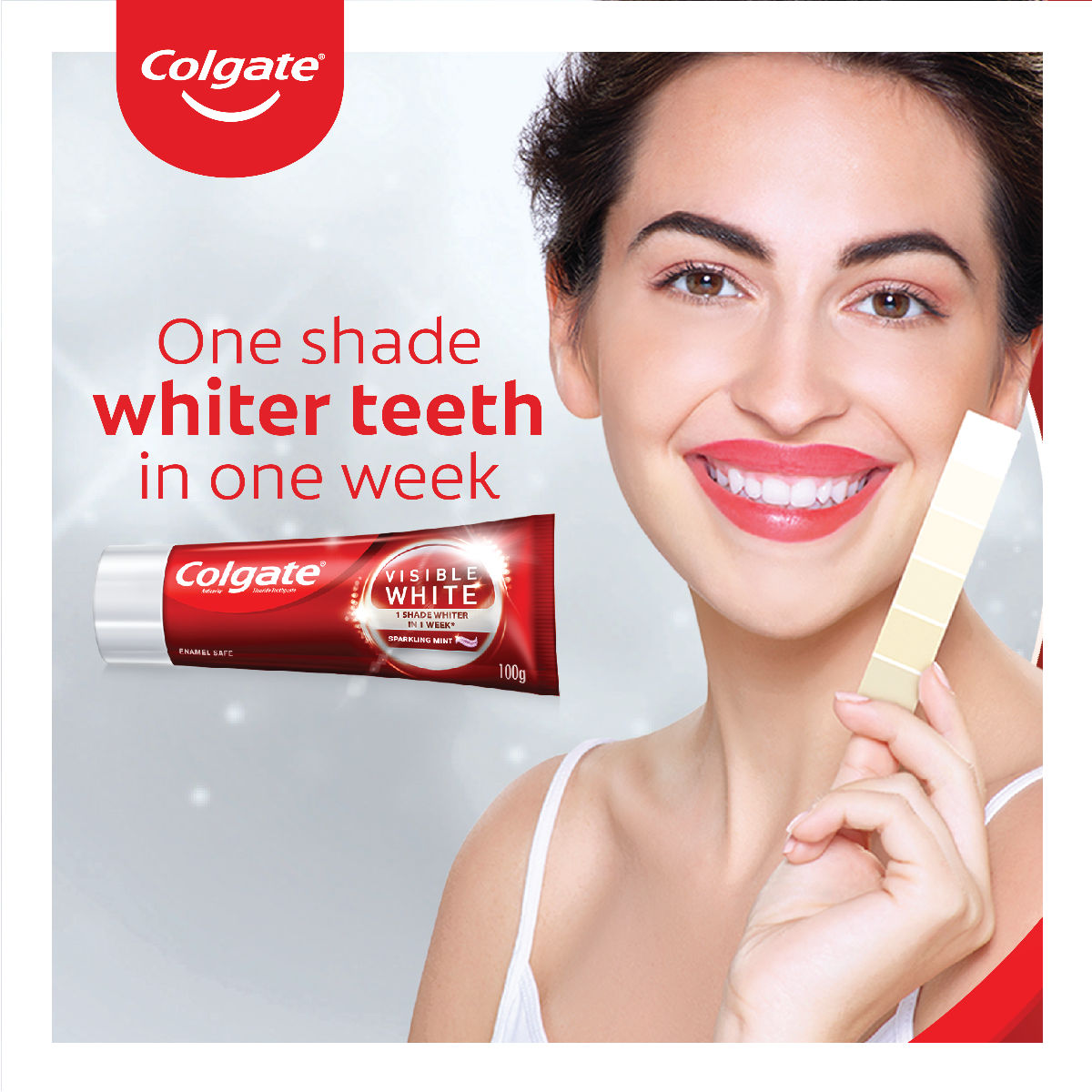 Colgate Visible White Sparkling Mint Toothpaste, 50 gm, Pack of 1 