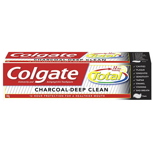 Colgate Total Charcoal-Deep Clean Toothpaste, 120 gm, Pack of 1 