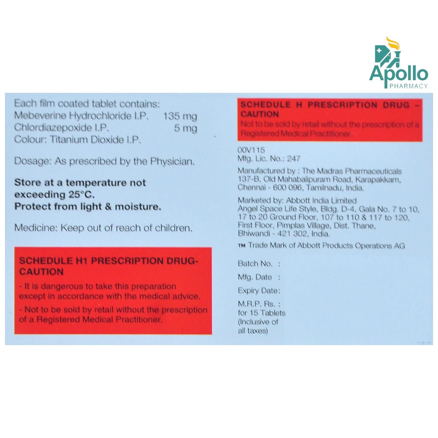 Colospa X Tablet 15's Price, Uses, Side Effects, Composition - Apollo ...