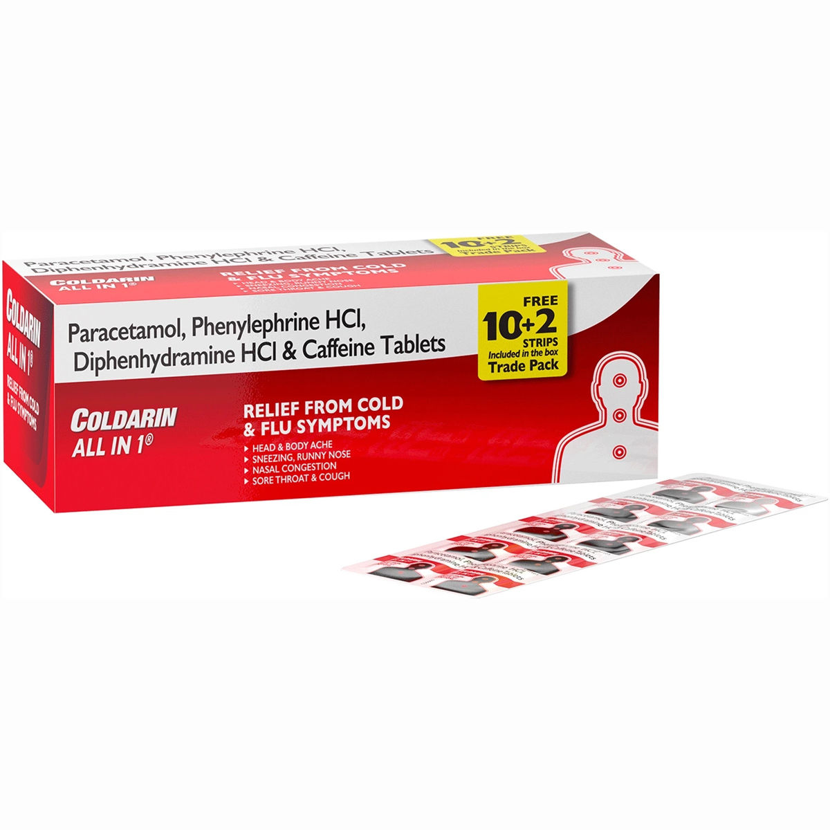 Buy Coldarin All In 1, 10 Tablets Online