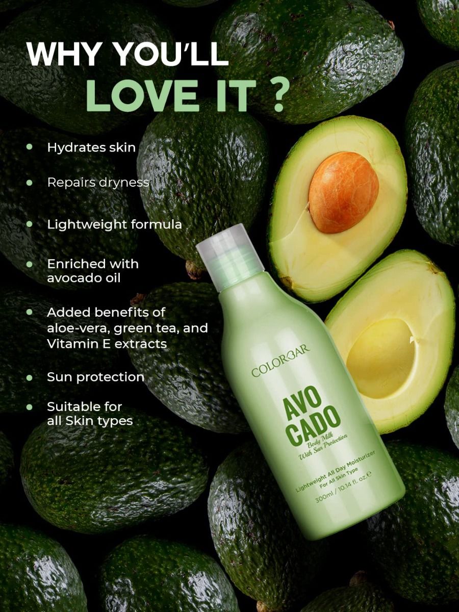 COLORBAR AVOCADO BODY MILK 300ML Price, Uses, Side Effects, Composition ...