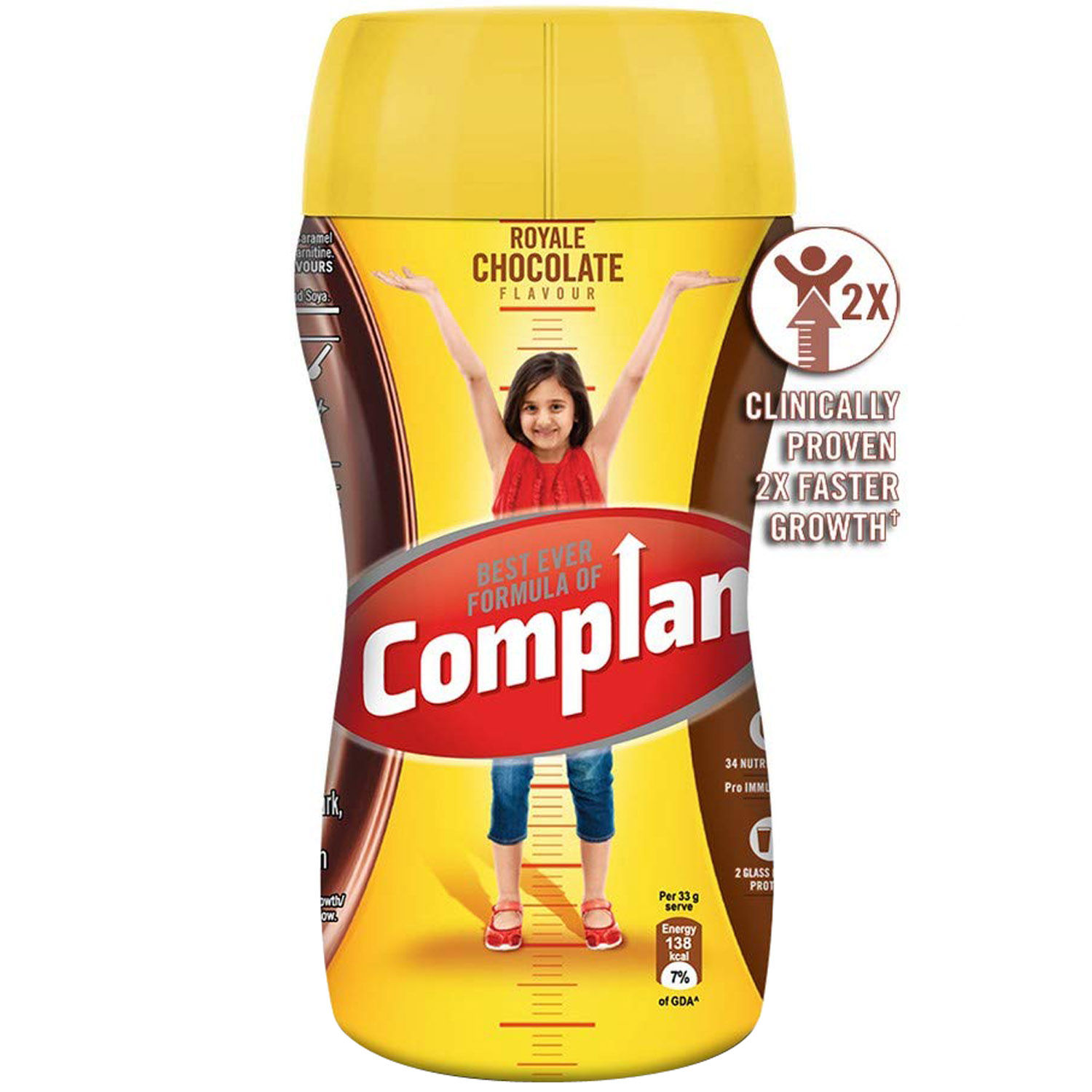 Buy Complan Royale Chocolate Flavoured Health & Nutrition Drink, 200 gm Jar Online