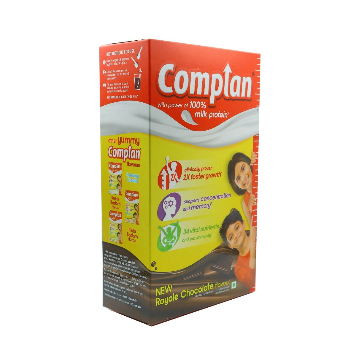Buy Complan Royale Chocolate Flavour Nutrition Drink Powder, 1 kg Refill Pack Online