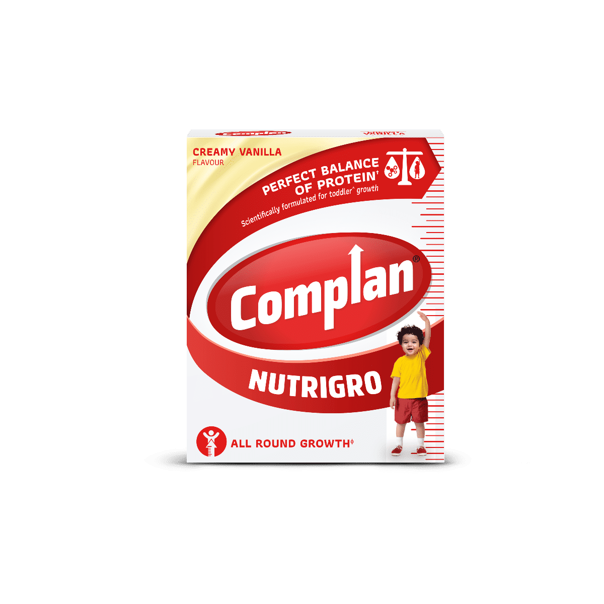Buy Complan Nutrigro Creamy Vanilla Flavoured Health & Nutrition Drink, 200 gm Refill Pack Online