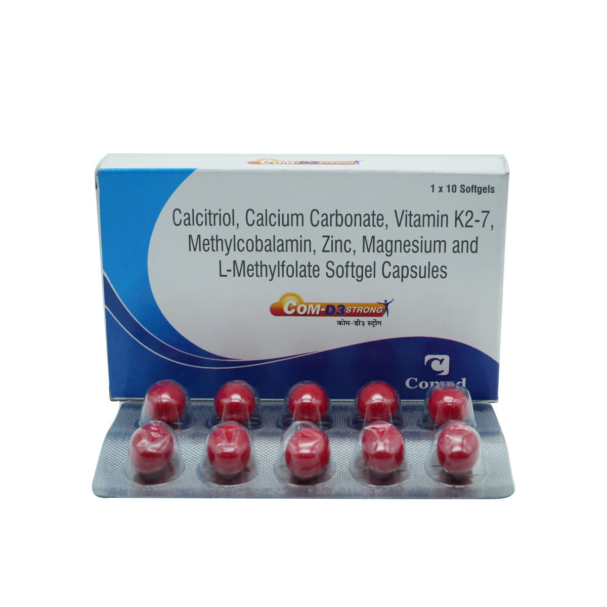 COM D3 STRONG CAPSULE 10'S Price, Uses, Side Effects, Composition ...