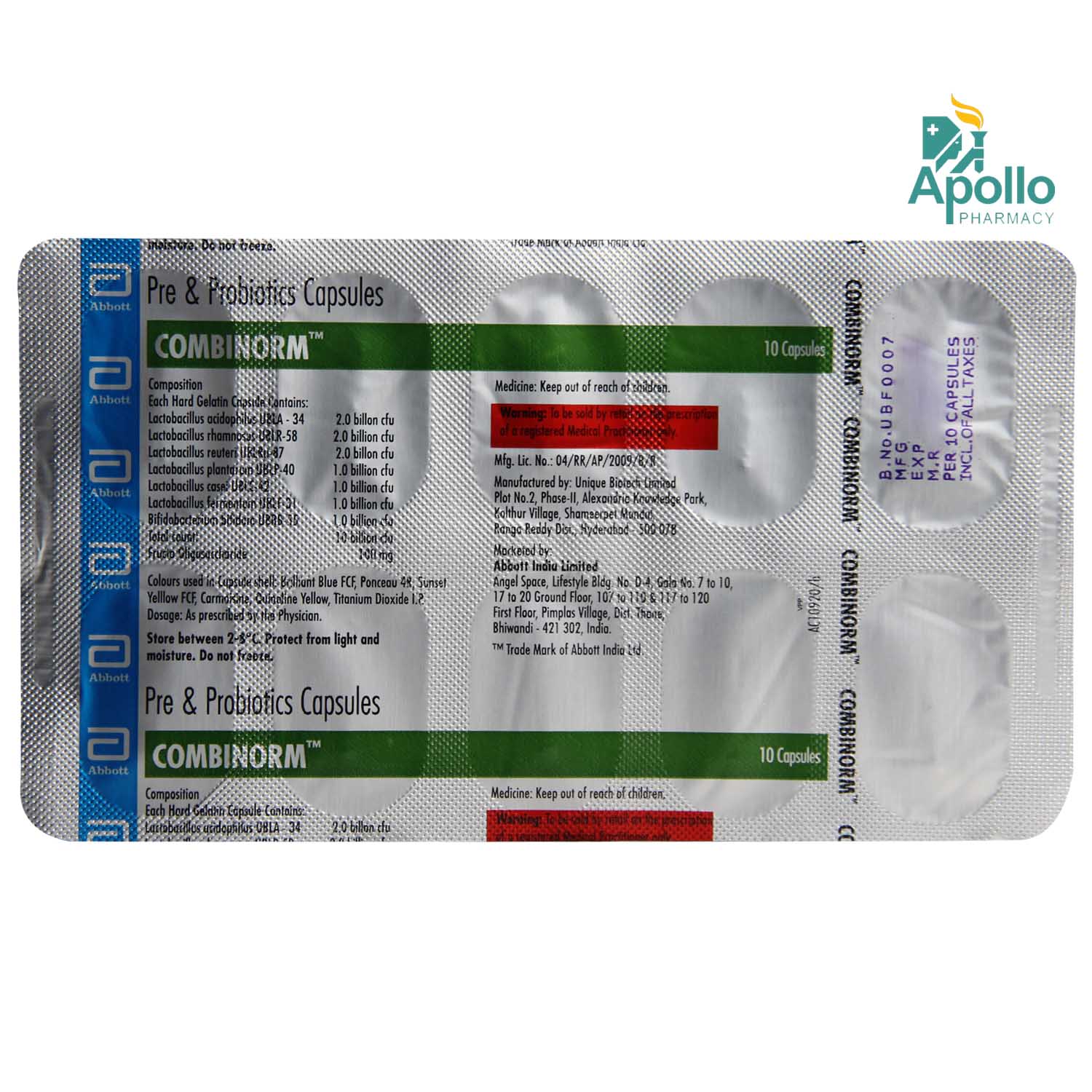 Combinorm Capsule 10's Price, Uses, Side Effects, Composition - Apollo ...